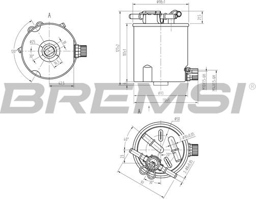 Bremsi FE0782 - Горивен филтър vvparts.bg