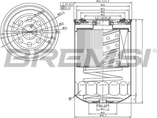 Bremsi FE1490 - Горивен филтър vvparts.bg