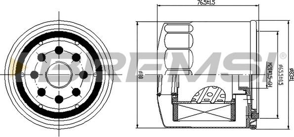 Bremsi FE1498 - Горивен филтър vvparts.bg