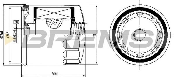 Bremsi FE1497 - Горивен филтър vvparts.bg