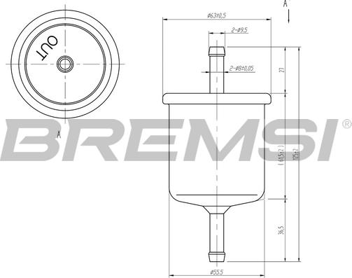 Bremsi FE1514 - Горивен филтър vvparts.bg