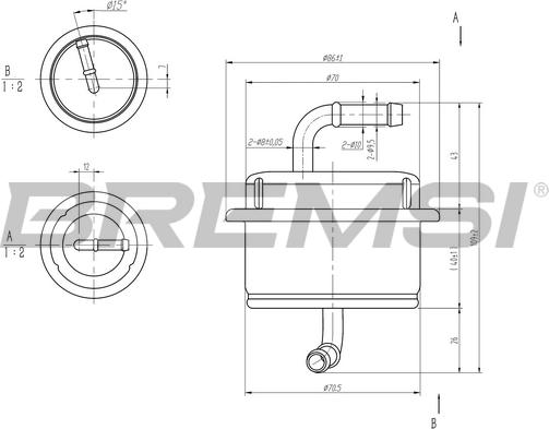 Bremsi FE1893 - Горивен филтър vvparts.bg