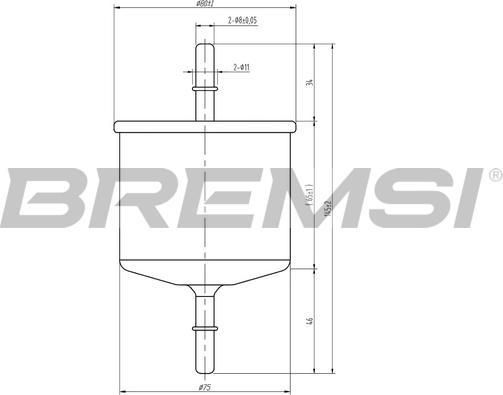 Bremsi FE1887 - Горивен филтър vvparts.bg