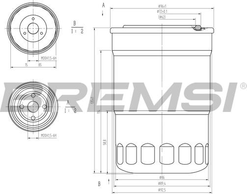 Bremsi FE1315 - Горивен филтър vvparts.bg