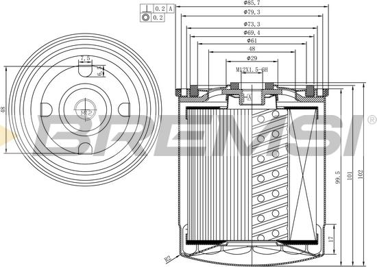 Bremsi FE1312 - Горивен филтър vvparts.bg