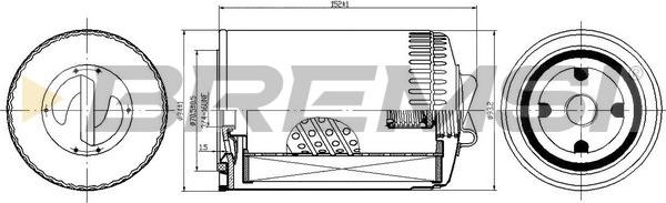 Bremsi FL0720 - Маслен филтър vvparts.bg