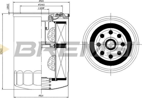 Bremsi FL1420 - Маслен филтър vvparts.bg