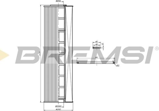 Bremsi FL1735 - Маслен филтър vvparts.bg