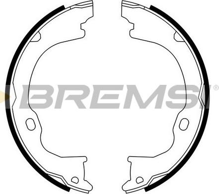 Bremsi GF4941 - Комплект спирачна челюст, ръчна спирачка vvparts.bg