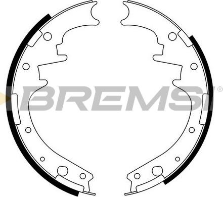 Bremsi GF4581 - Комплект спирачна челюст vvparts.bg