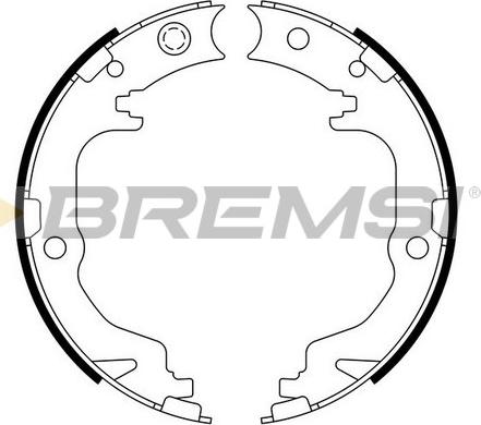 Bremsi GF4886 - Комплект спирачна челюст, ръчна спирачка vvparts.bg