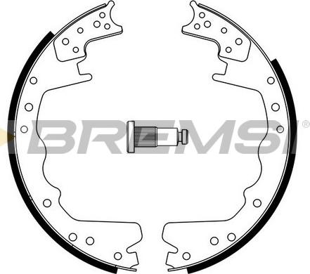 Bremsi GF4358 - Комплект спирачна челюст vvparts.bg
