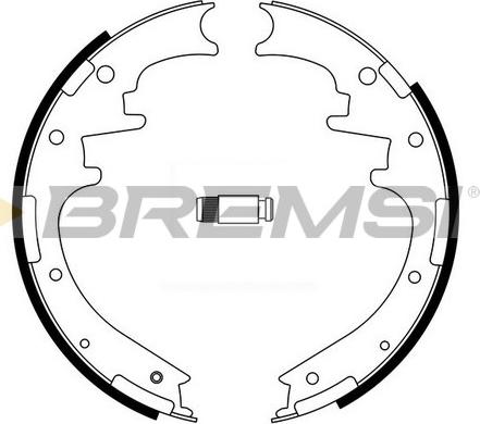 Bremsi GF4705 - Комплект спирачна челюст vvparts.bg