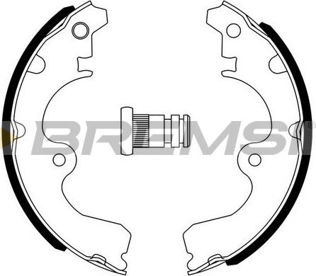 Bremsi GF0946 - Комплект спирачна челюст vvparts.bg