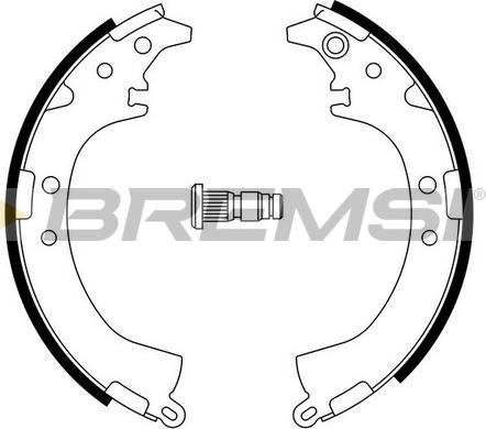 Bremsi GF0948 - Комплект спирачна челюст vvparts.bg