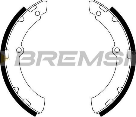 Bremsi GF0955 - Комплект спирачна челюст vvparts.bg