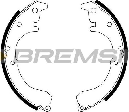 Bremsi GF0960 - Комплект спирачна челюст vvparts.bg