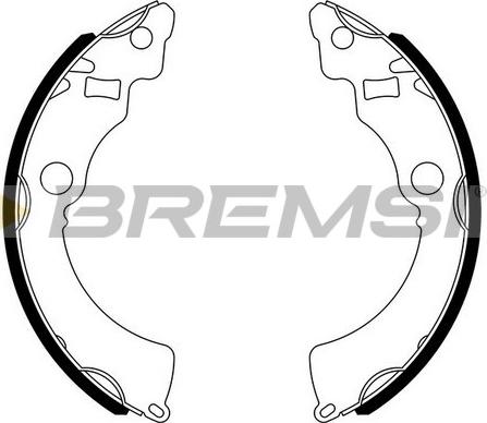 Bremsi GF0909 - Комплект спирачна челюст vvparts.bg