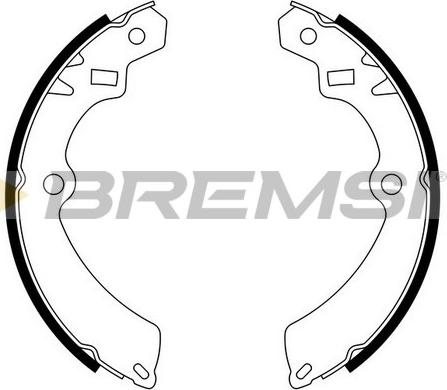 Bremsi GF0902 - Комплект спирачна челюст vvparts.bg
