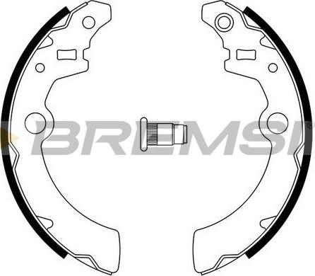 Bremsi GF0918 - Комплект спирачна челюст vvparts.bg