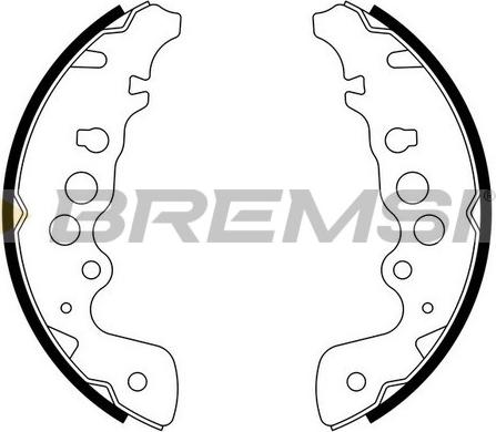 Bremsi GF0913 - Комплект спирачна челюст vvparts.bg