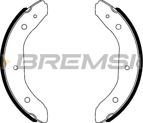 Bremsi GF0988 - Комплект спирачна челюст vvparts.bg