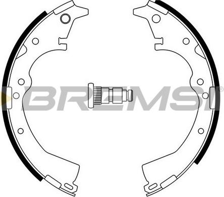 Bremsi GF0938 - Комплект спирачна челюст vvparts.bg