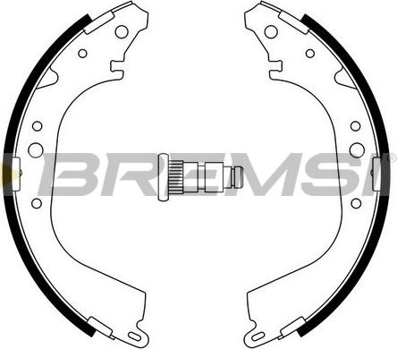 Bremsi GF0937 - Комплект спирачна челюст vvparts.bg