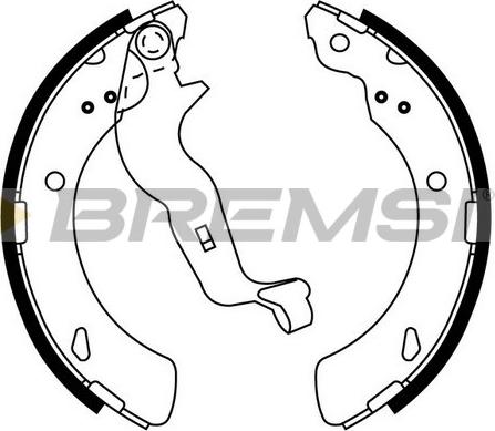 Bremsi GF0922 - Комплект спирачна челюст vvparts.bg