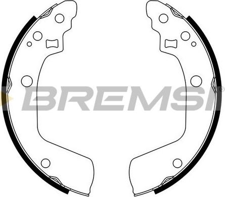 Bremsi GF0927 - Комплект спирачна челюст vvparts.bg