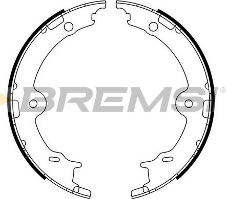 Bremsi GF0979 - Комплект спирачна челюст, ръчна спирачка vvparts.bg