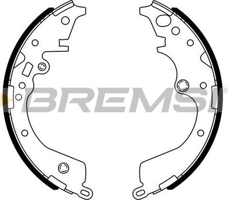 Bremsi GF0972 - Комплект спирачна челюст vvparts.bg