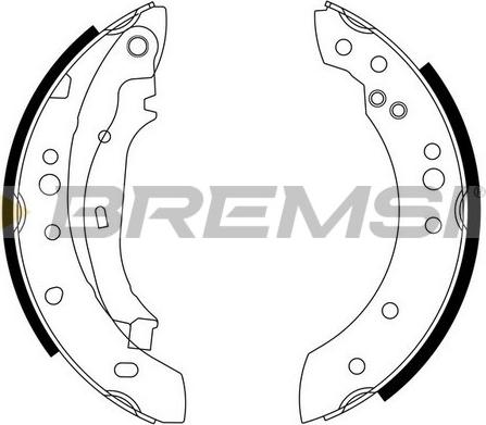 Bremsi GF0446 - Комплект спирачна челюст vvparts.bg