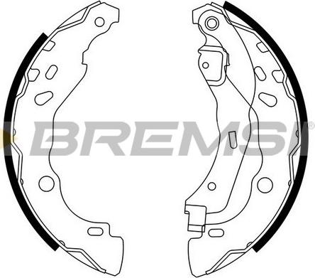 Bremsi GF0409 - Комплект спирачна челюст vvparts.bg
