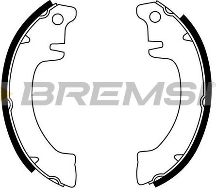 Bremsi GF0406 - Комплект спирачна челюст vvparts.bg