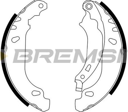 Bremsi GF0408 - Комплект спирачна челюст vvparts.bg