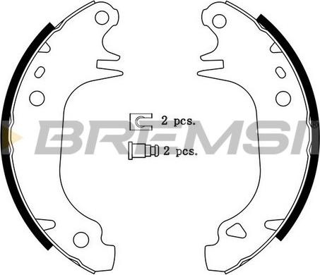 Bremsi GF0414 - Комплект спирачна челюст vvparts.bg