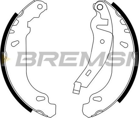 Bremsi GF0415-2 - Комплект спирачна челюст vvparts.bg