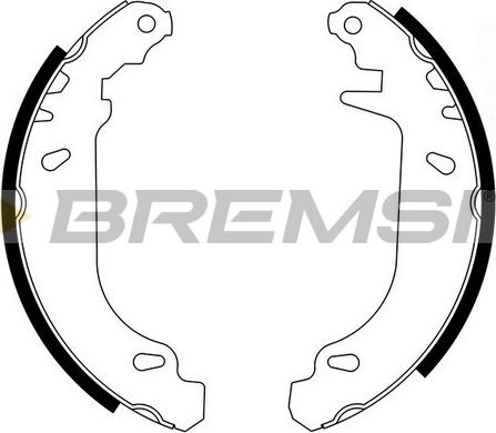 Bremsi GF0415 - Комплект спирачна челюст vvparts.bg