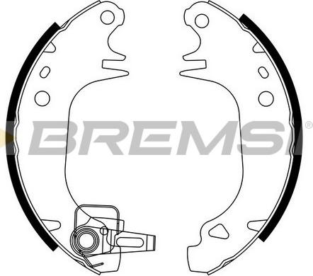 Bremsi GF0416 - Комплект спирачна челюст vvparts.bg