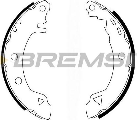 Bremsi GF0418 - Комплект спирачна челюст vvparts.bg