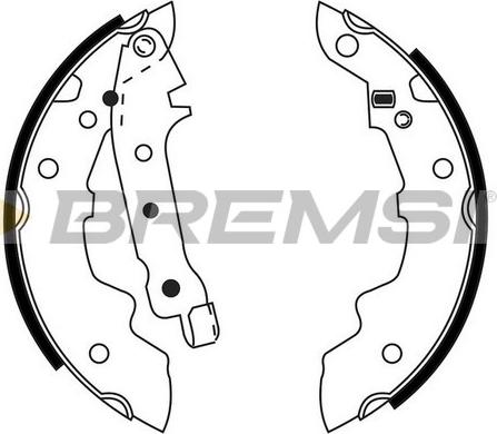 Bremsi GF0412 - Комплект спирачна челюст vvparts.bg
