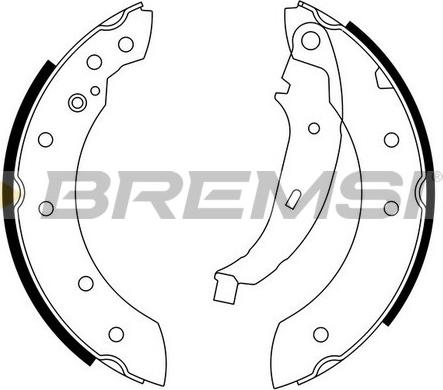 Bremsi GF0425 - Комплект спирачна челюст vvparts.bg