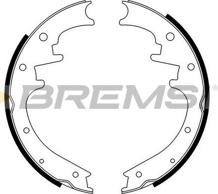 Bremsi GF0423 - Комплект спирачна челюст vvparts.bg