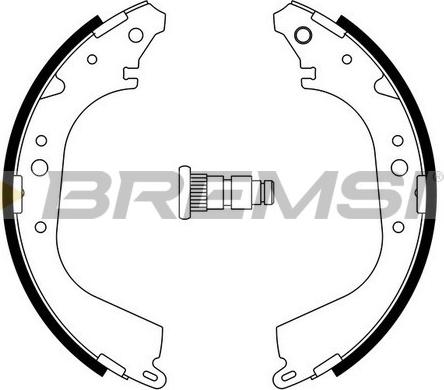 Bremsi GF0555A - Комплект спирачна челюст vvparts.bg
