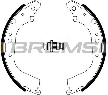 Bremsi GF0555 - Комплект спирачна челюст vvparts.bg