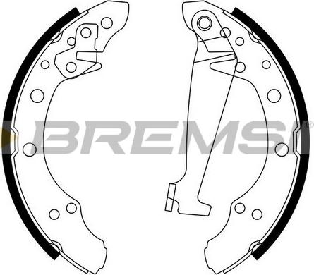 Bremsi GF0556 - Комплект спирачна челюст vvparts.bg