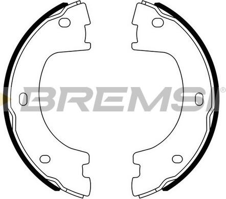 Bremsi GF0560 - Комплект спирачна челюст, ръчна спирачка vvparts.bg
