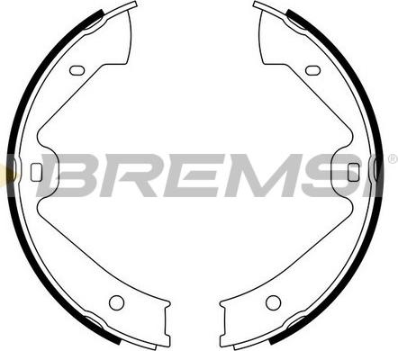 Bremsi GF0562 - Комплект спирачна челюст, ръчна спирачка vvparts.bg