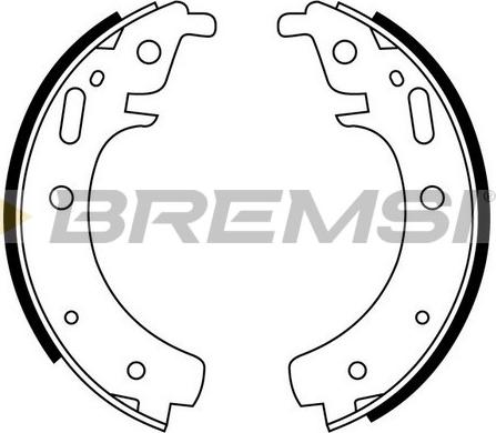 Bremsi GF0502 - Комплект спирачна челюст vvparts.bg